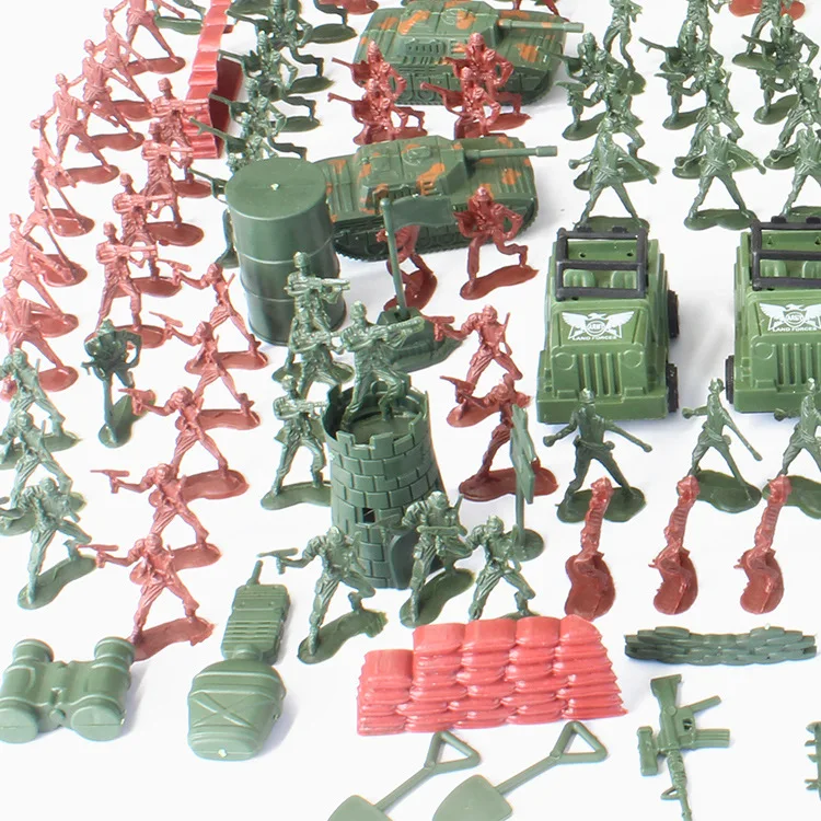 307 pcs/set Military Playset Plastic Toy Soldier Army Men Figures & Accessories 